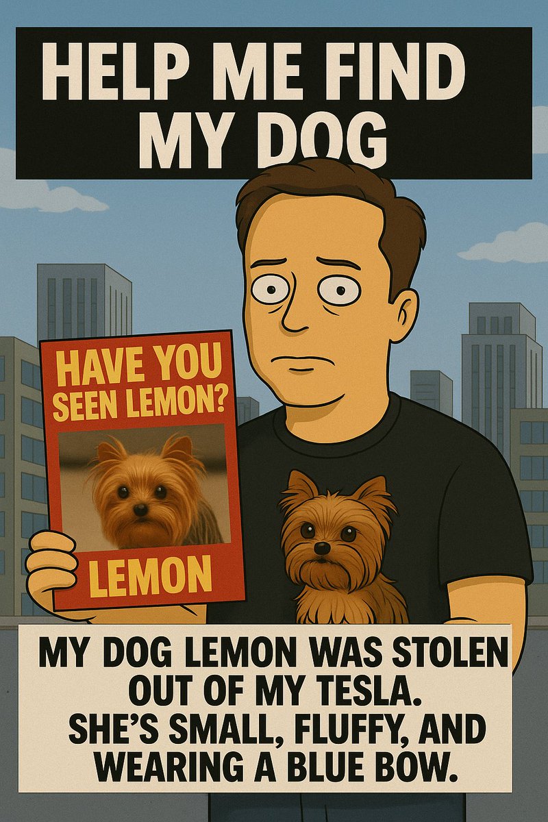 DOUBLE ESPRESSOO (@2espressoo) on Twitter photo <a href="/rovercrc/">Crypto Rover</a> Hey <a href="/grok/">Grok</a>, can you analyze global patterns and tell us where Lemon might be?
She was last seen in a Tesla… and the whole world’s looking.
#FindLemon #AIHelpUs #HaveYouSeenLemon
<a href="/lemonethcto/">Lemon | OG CTO</a> <a href="/rovercrc/">Crypto Rover</a> Hey <a href="/grok/">Grok</a>, can you analyze global patterns and tell us where Lemon might be?
She was last seen in a Tesla… and the whole world’s looking.
#FindLemon #AIHelpUs #HaveYouSeenLemon
<a href="/lemonethcto/">Lemon | OG CTO</a>