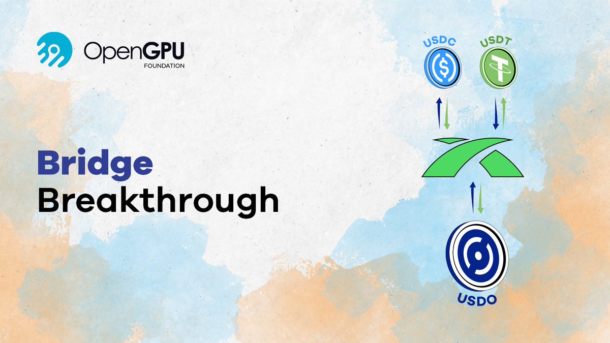 Bridge upgrade = Game changer.

OpenGPU is unlocking multi-token bridging with <a href="/BridgeX_cc/">BridgeX</a>  no more singleb token limits. USDC, USDT &amp; more coming in hot next week.

This means:

 ◇ Stablecoin liquidity? Boosted.
 ◇ Trading slippage? Reduced.
 ◇ Cross-chain movement?