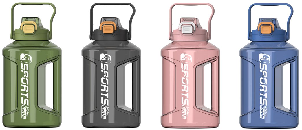 😍Hot selling water bottles                            
🔥capacity 1600ml &amp; 2400ml 
✨cap with direct drinking hole
✨cap with straps and handle
If any interests, pls contact:
📨sales7@kinglinetech.com
☎️0086-18344180042