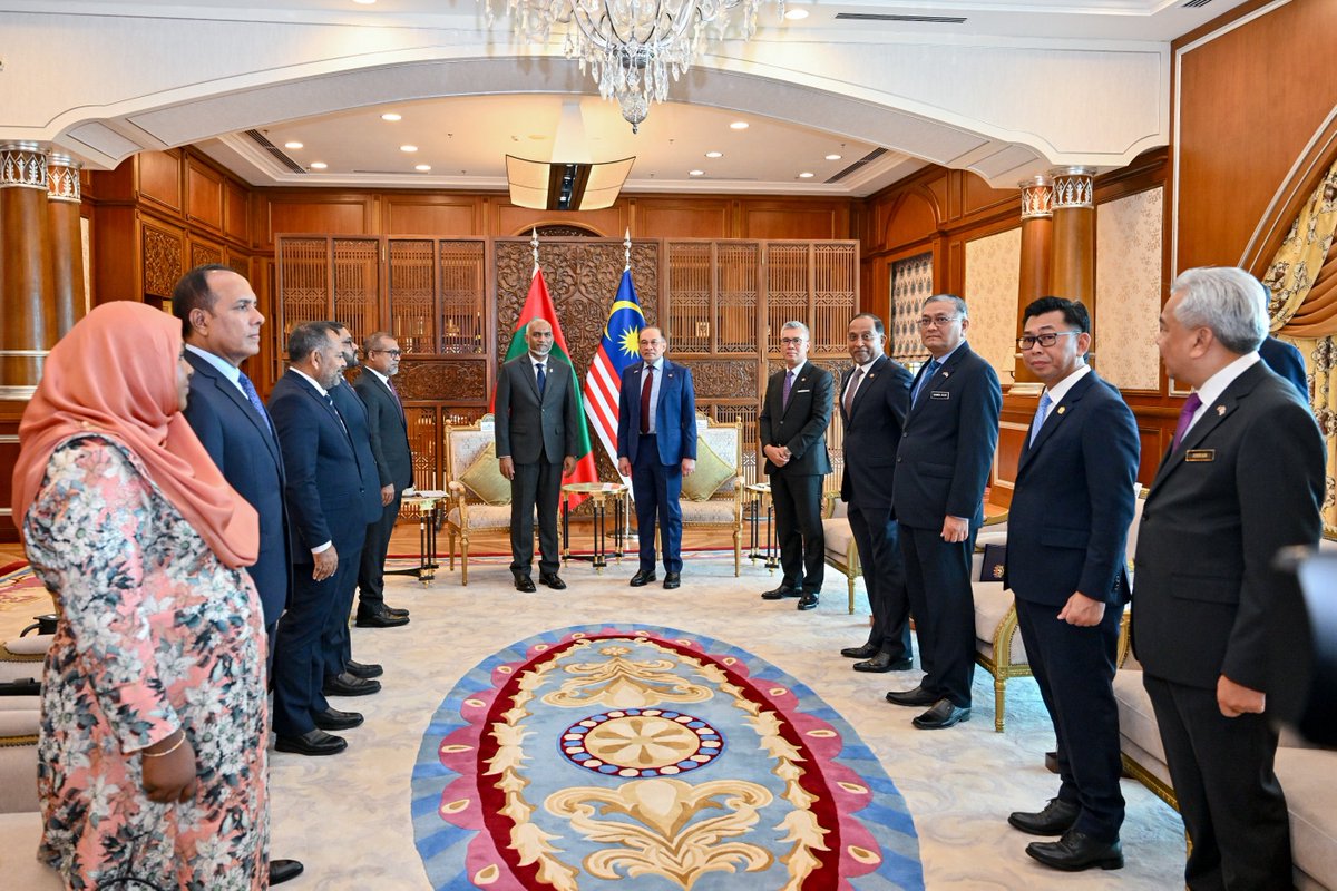 Concluded a successful official visit to Malaysia alongside President Dr <a href="/MMuizzu/">Dr Mohamed Muizzu</a>, at the invitation of Prime Minister <a href="/anwaribrahim/">Anwar Ibrahim</a>. 

This visit marked a significant step in strengthening Maldives–Malaysia relations, with fruitful high-level discussions and the signing of key