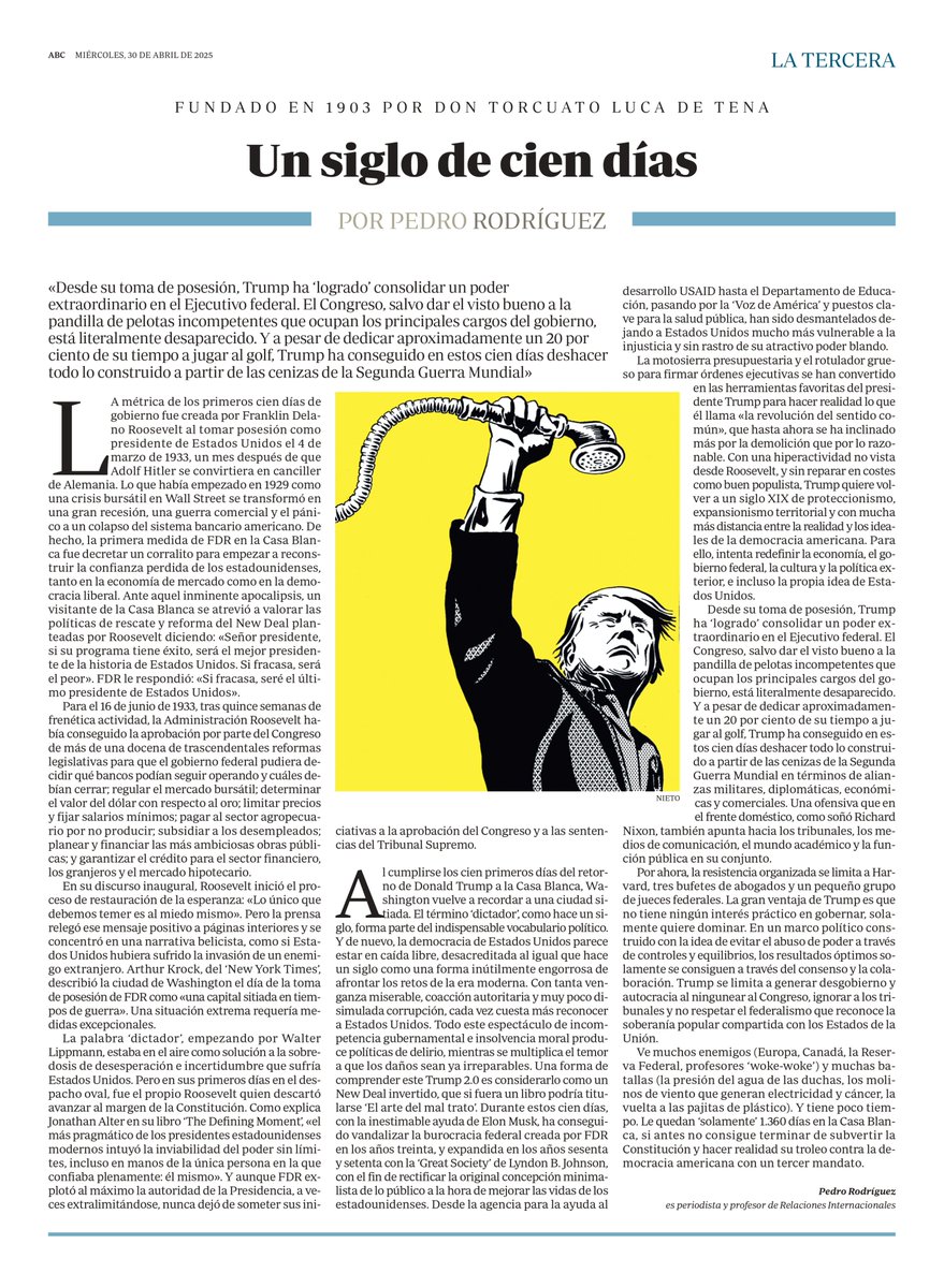 Pedro Rodríguez (@pedrorodriguezw) on Twitter photo Mi nueva Tercera en ABC: “UN SIGLO DE CIEN DÍAS” – abc.es/opinion/pedro-… – <a href="/abc_es/">ABC.es</a> <a href="/IB_Franklin/">Instituto Franklin-UAH</a> <a href="/PolExt/">Política Exterior</a> <a href="/IEuniversity/">IE University</a> <a href="/iespega/">IE School of Politics, Economics & Global Affairs</a> <a href="/CUNEF/">CUNEF Universidad</a> <a href="/PedroRodriguezW/">Pedro Rodríguez</a> Mi nueva Tercera en ABC: “UN SIGLO DE CIEN DÍAS” – abc.es/opinion/pedro-… – <a href="/abc_es/">ABC.es</a> <a href="/IB_Franklin/">Instituto Franklin-UAH</a> <a href="/PolExt/">Política Exterior</a> <a href="/IEuniversity/">IE University</a> <a href="/iespega/">IE School of Politics, Economics & Global Affairs</a> <a href="/CUNEF/">CUNEF Universidad</a> <a href="/PedroRodriguezW/">Pedro Rodríguez</a>