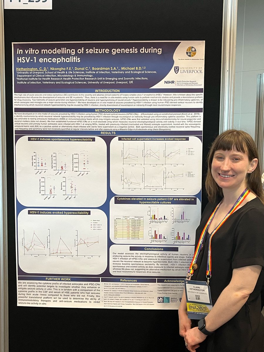 Brain Infection & Inflammation Group (@brainiigroup) on Twitter photo 🎉 Huge shoutout to <a href="/hetheringtoncd/">Dr Claire Hetherington</a> for her fantastic poster presentation at #BNA2025 yesterday! 👏
Today, we're cheering <a href="/SarahAimeeB/">Sarah Boardman</a> — good luck! 🍀 🎉 Huge shoutout to <a href="/hetheringtoncd/">Dr Claire Hetherington</a> for her fantastic poster presentation at #BNA2025 yesterday! 👏
Today, we're cheering <a href="/SarahAimeeB/">Sarah Boardman</a> — good luck! 🍀