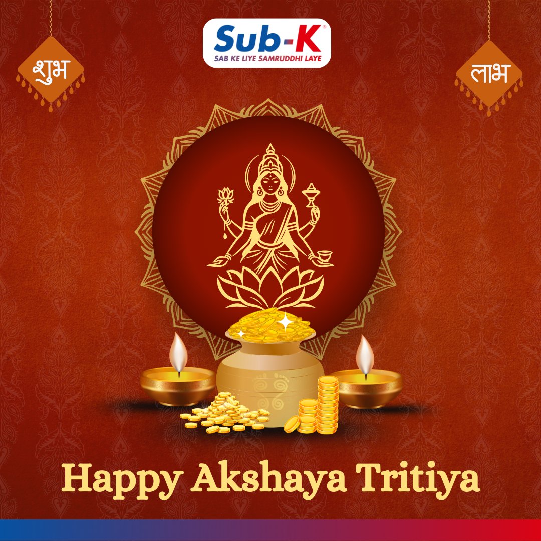 SubKIMPACT's tweet image. May this Akshaya Tritiya be filled with infinite prosperity, abundant joy, and everlasting fortune!

#subk #festivalsofindia