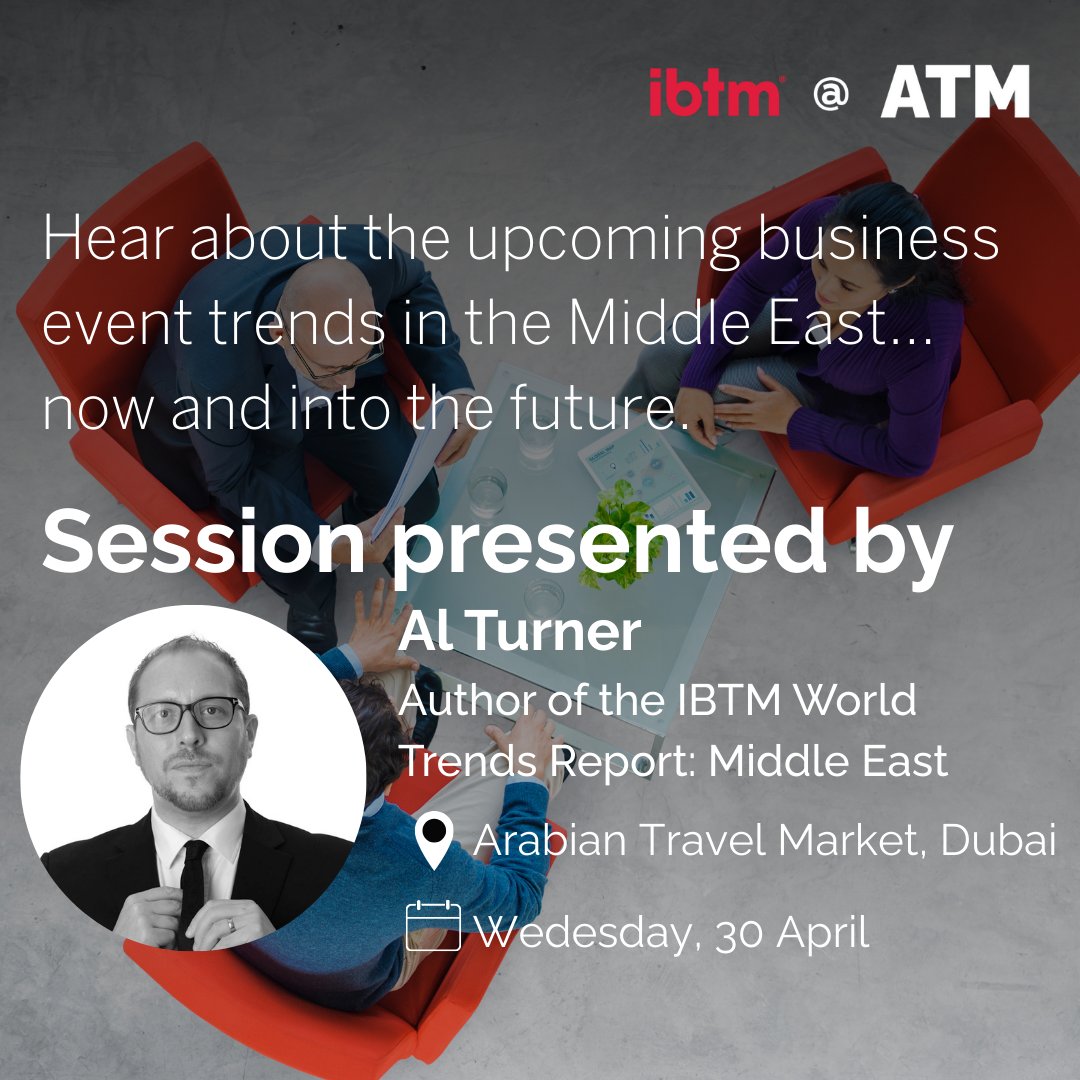 Are you ready to explore what’s next for the Middle East’s business events industry? 🌍

Join Al Turner at ATM for an unmissable session on the future of the Middle East region and the global trends shaping it. 

#BusinessEvents #ATMDubai