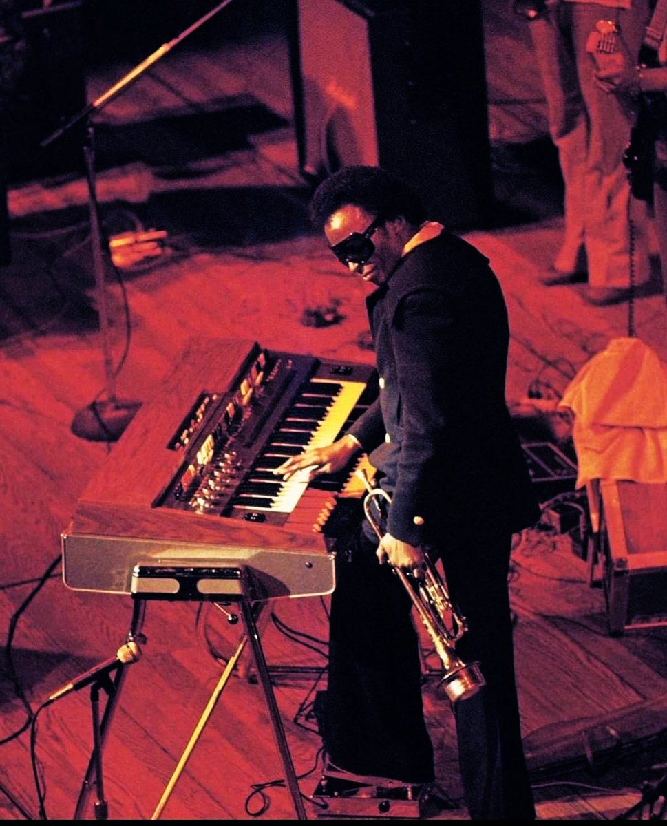 Miles Davis on synthesizer