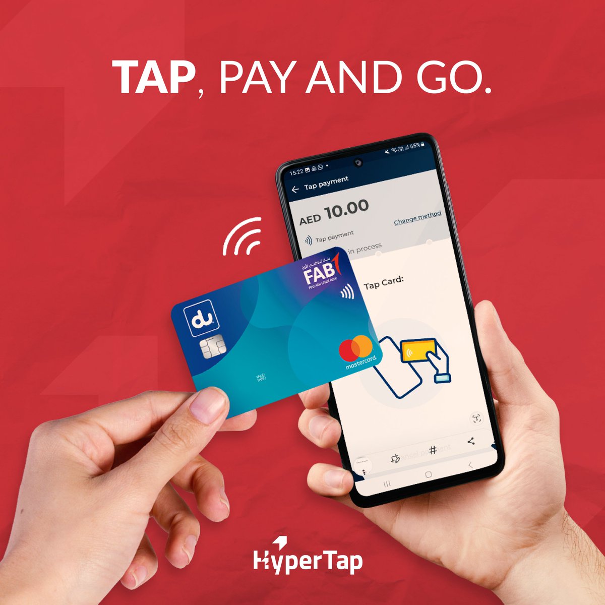 Say hello to HyperTap, the easiest way for merchants to accept payments with just a tap on their phone. No POS hardware needed.

نقدّم لكم خدمتنا الجديدة
HyperTap
والّتي تحوّل هاتف التاجر إلى جهاز نقطة بيع ذكية. استقبل المدفوعات بسهولة، دون أي معدات إضافية.

#HyperPay #HyperTap