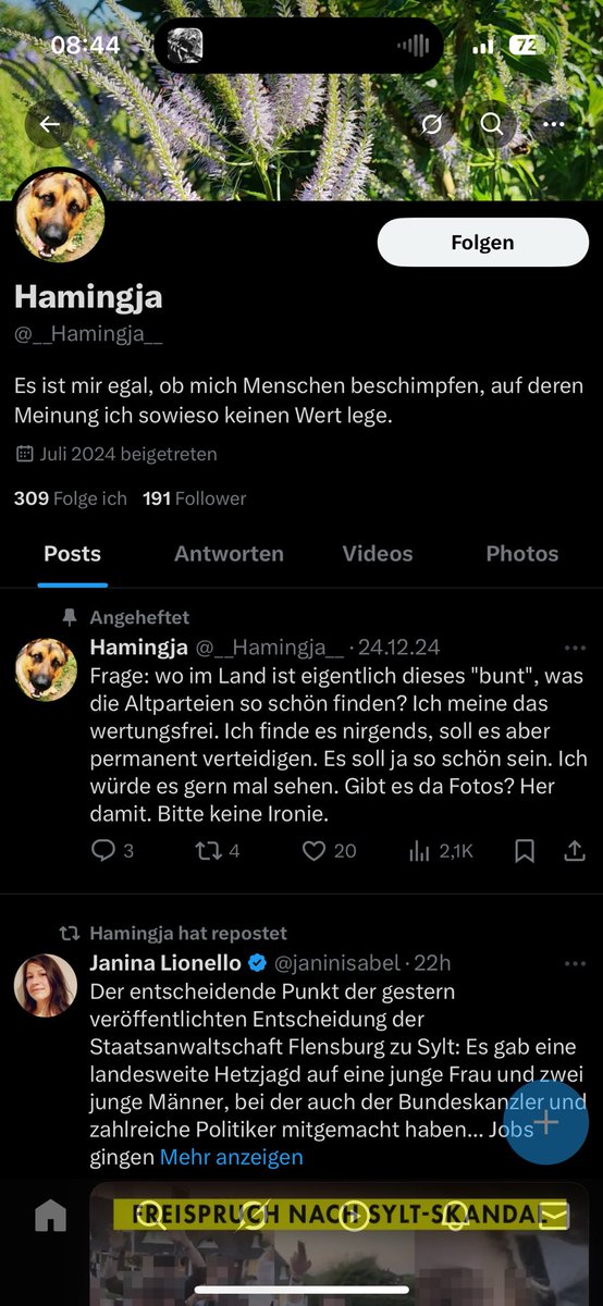 simpleCabr's tweet photo. @__Hamingja__ @Hippy15405085 Dafür bist du aber ganz schön angefressen. GaliGrü https://t.co/5eEdfb7mIy