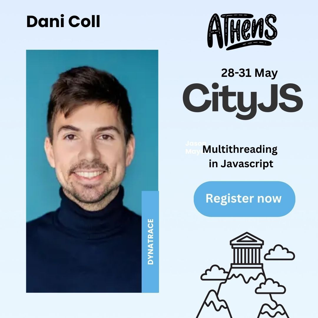 Struggling with performance in your JS app? 🧠 JavaScript is single-threaded, but #WebWorkers let you run heavy tasks in the background! Boost efficiency with multithreading. 💥 #JavaScript #WebDev 

Register now to watch <a href="/danicolldev/">Dani Coll</a>  at #CityJSAthens
athens.cityjsconf.org
