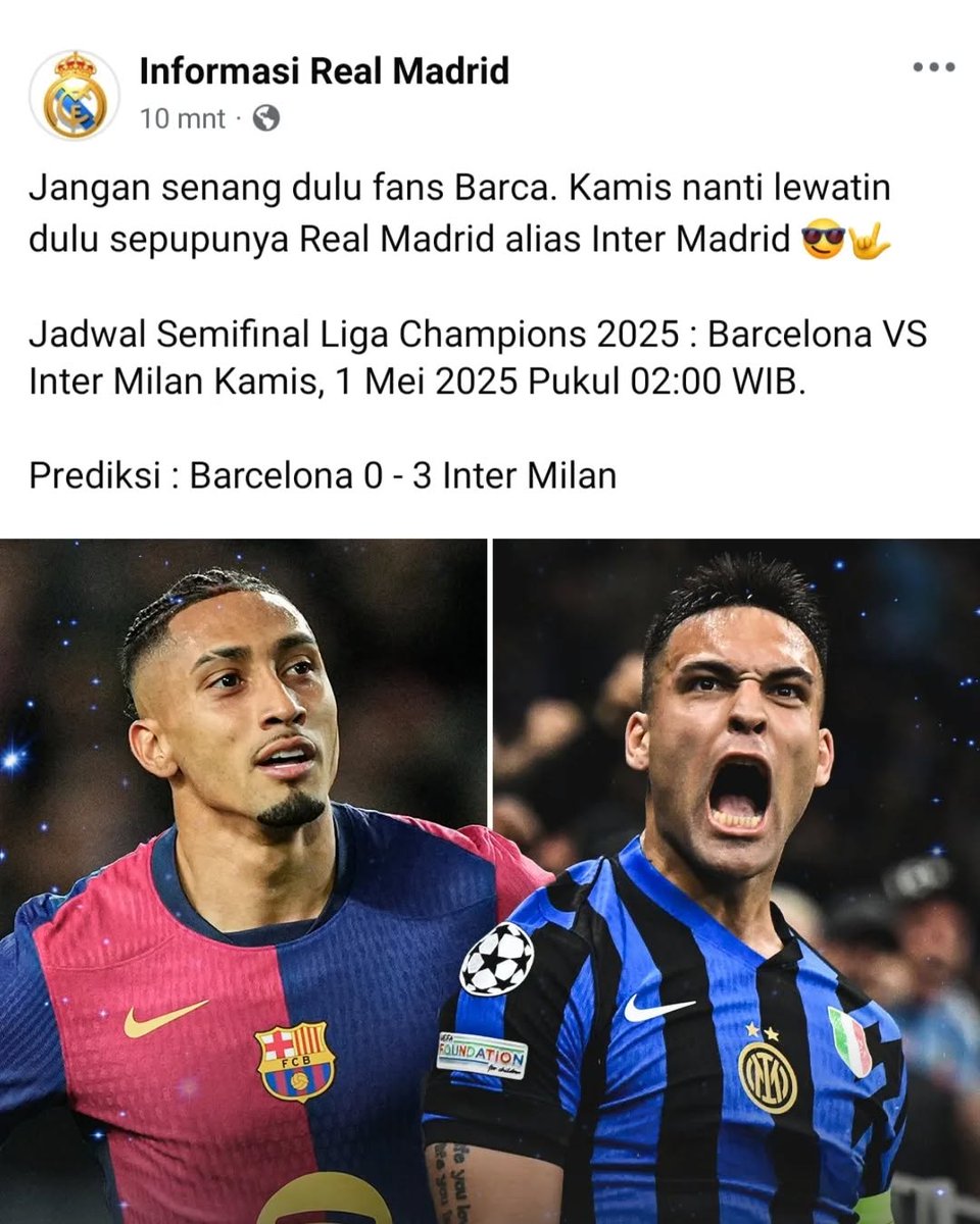 realmadridindo1's tweet image. Real Madrid pernah Juara UCL di Giuseppe Meazza
Inter pernanh Juara UCL di Santiago Bernabéu 

Jadi secara resmi kami ini Saudara 
Bukan begitu @FansNerazzurri @InteristaLK ?