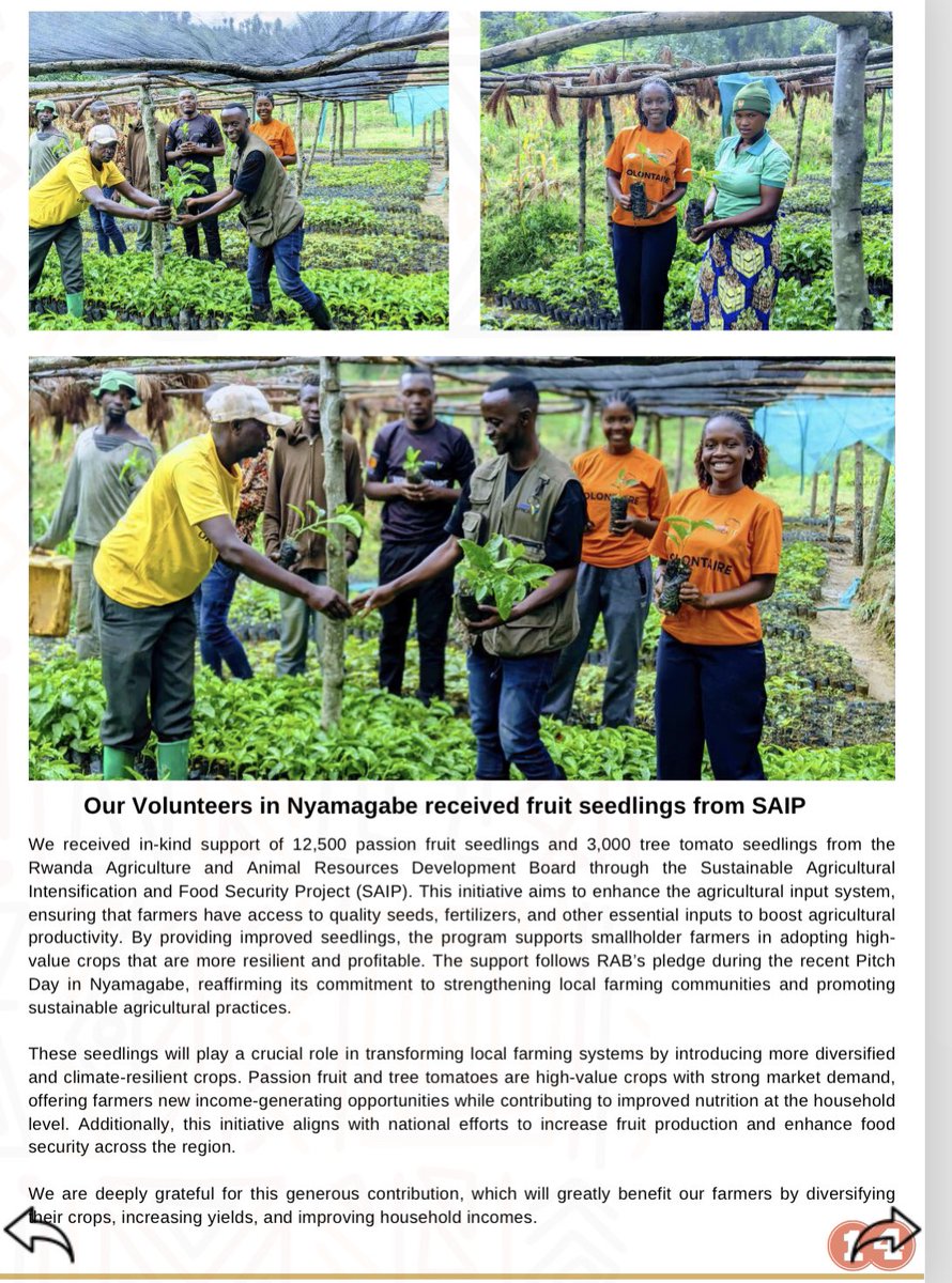 YEZU_12's tweet photo. Since 2018 @CorpsAfricaRda has  been contributing to a transformation progress in fostering social economic development in Rwanda, specifically in Rural communities where people are underserved and where the problems dominate.
#Volunteering
@CorpsAfrica @Nsengaagro https://t.co/oqvVD2rmAr