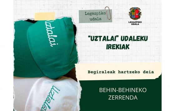 📢UZTALAI udaleku irekiak, begiraleen behin-behineko zerrenda
👉legazpi.eus/albisteak/item…
#legazpiherria