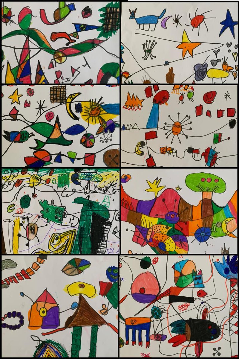 federico_garcia_lorca_paris (@fgl_paris) on Twitter photo Los alumnos de EI5 han investigado a un pintor español llamado Joan Miró. Han analizado sus cuadros y su manera de trabajar y han diseñado una obra como la haría él.
Estos son los resultados.
<a href="/AccEducativaExt/">Acción Educativa Exterior</a> Los alumnos de EI5 han investigado a un pintor español llamado Joan Miró. Han analizado sus cuadros y su manera de trabajar y han diseñado una obra como la haría él.
Estos son los resultados.
<a href="/AccEducativaExt/">Acción Educativa Exterior</a>
