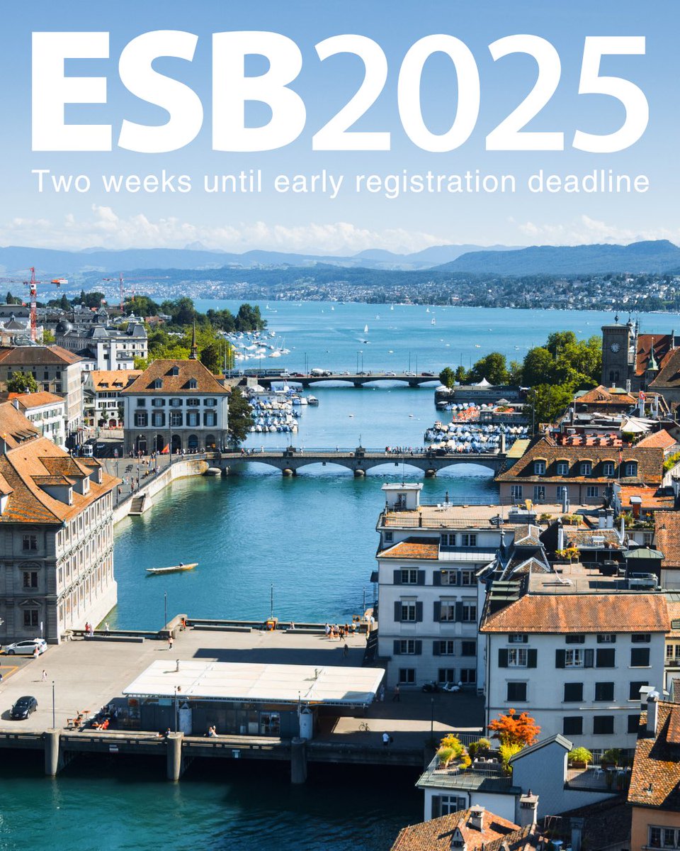 ⏳ Don’t miss the early bird!

Register for #ESB2025 by 15 May to save on your congress fee and join us in Zürich for the biggest European biomechanics event.

Register here: esbiomech2025.org/registration/

#ESB #Biomechanics #AIinBiomechanics