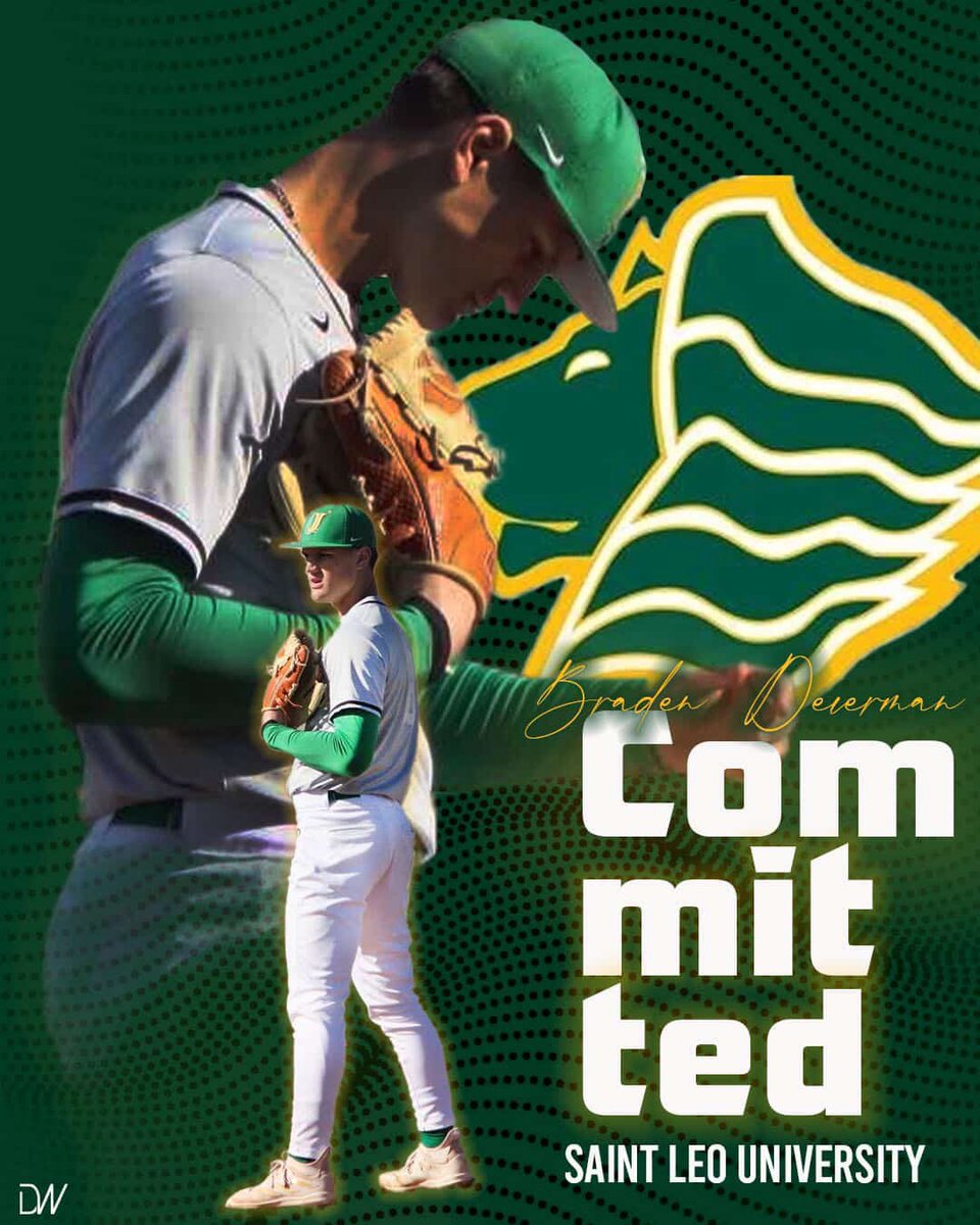 I am blessed to announce my commitment to St. Leo University to further my athletic and academic career. I want to thank God, my parents, my coaches, my teammates and the coaches at St. Leo for believing in me. Looking forward to the next chapter in my baseball career. Go Lions!