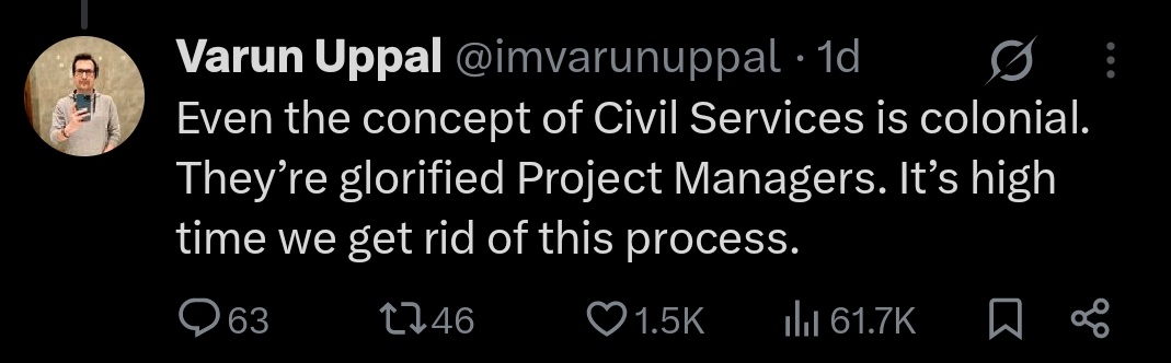 It's quite ironic that those who equate intelligence with English proficiency are often the same ones who criticize the civil services as remnants of colonial rule.
Confused souls. 😛😛