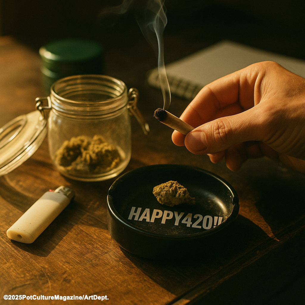 PotCultureMag's tweet photo. #HAPPY420!! End of the month, stash is low, patience is lower—but 4:20 still shows up like a friend with fire. Light it, ride it, finish strong. 🔥👊 #PotCultureMagazine #Cannabis #420Community #CannabisCulture #CannabisCommunity #Weed #420Life #WeedDay #StonerFam #TokeUp #High https://t.co/bXdwVeTeg1