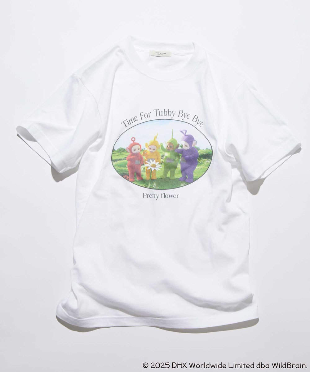 teletubbies_jp's tweet photo. ／ 
エッオー📢 
#新商品 のお知らせ
＼ 

FREAK'S STORE限定でTシャツが登場💜💚💛❤️
テレタビーズの魅力がいっぱいのラインナップ👕

FREAK'S STORE店舗＆ONLINEにて販売中🌈

🔽Daytona Park
https://t.co/wtwMGokTNk

#新商品情報 #テレタビーズ 
#freaksstore #フリークスストア https://t.co/EgVNEAdHSn