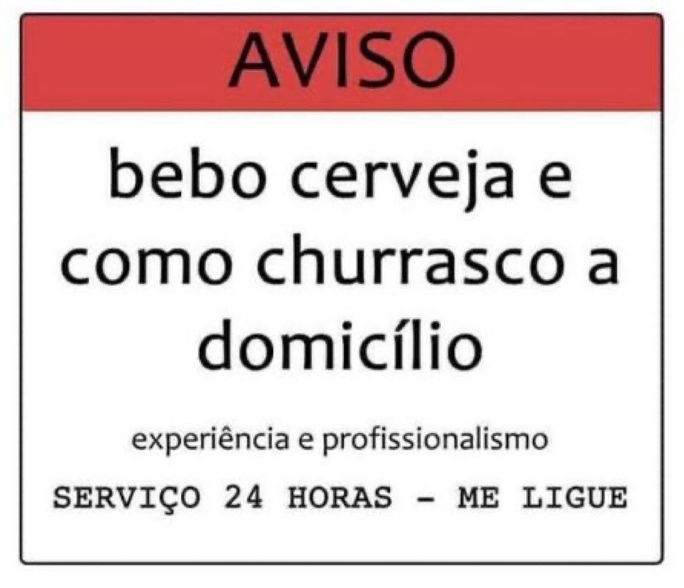 recado importante aí