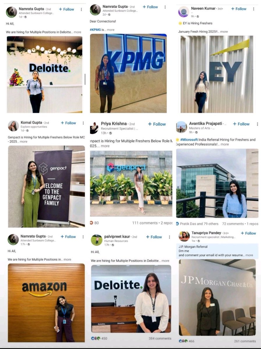 researchanand's tweet image. LinkedIn is slowly becoming a modelling site.

Fake JD
No email
No location 
Type &quot;interested&quot; and we will review your profile 

This is not a help
This is just farming 

The job post looks like a photo shoot.

The LinkedIn of tomorrow 

#analysiswithanand