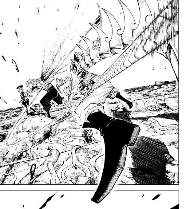 腕斬られるシーンの線画

ガラクシアス第23話無料公開中です💥 