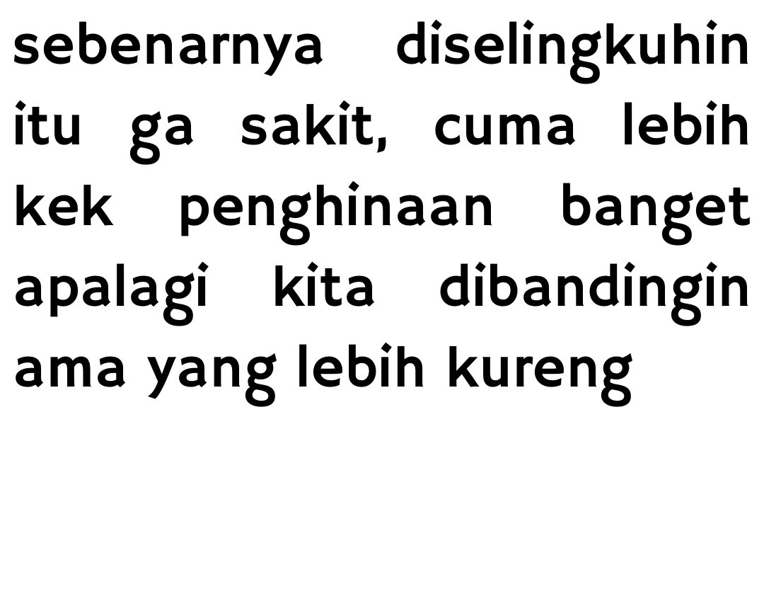 emang ada selingkuh yang ga downgrade?
