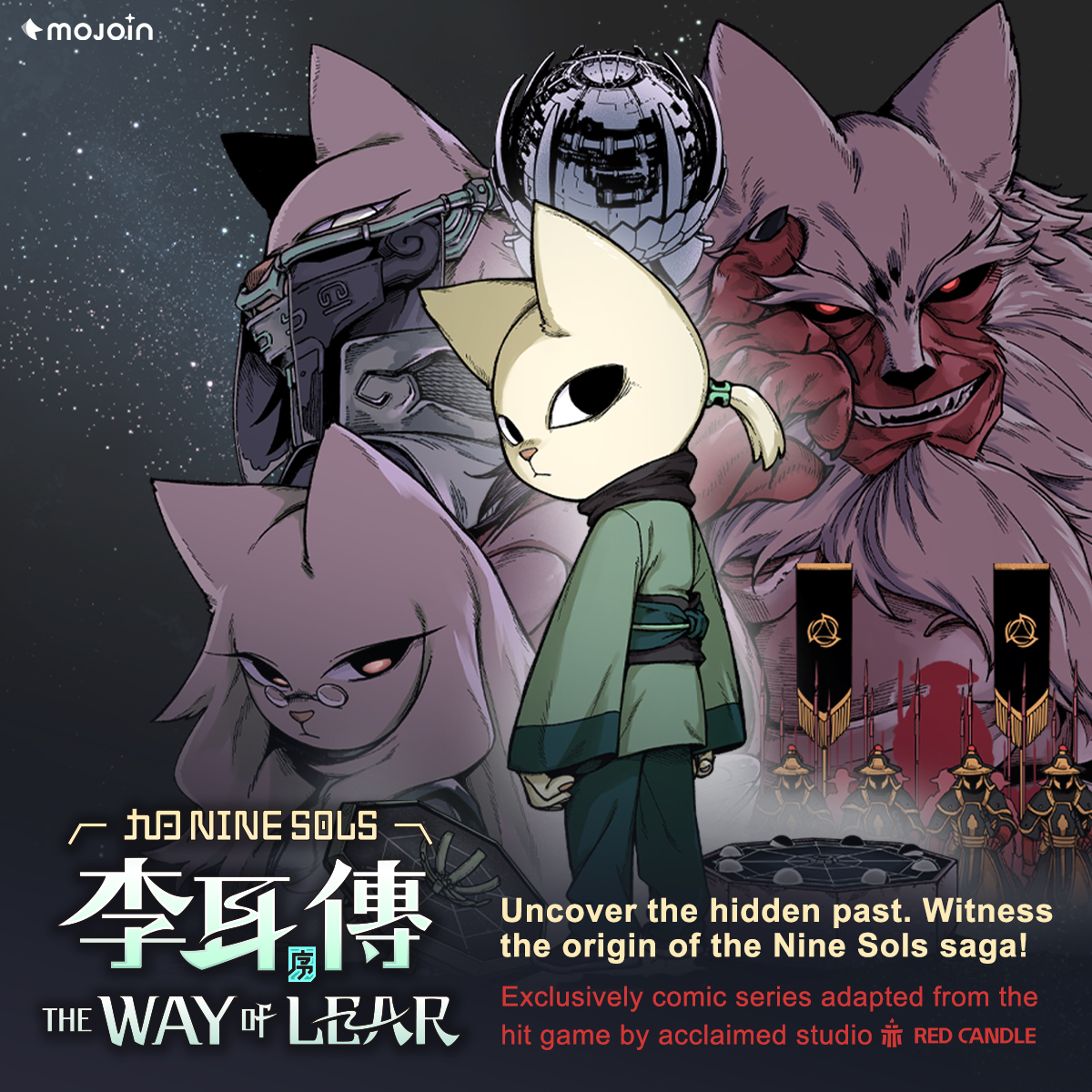 Hi, this is Red Candle Games.

The second chapter of Nine Sols – The Way of Lear: Prelude is now live.

We warmly invite everyone to check it out!
＿＿＿＿＿＿＿＿＿＿＿＿＿＿＿＿

✴︎ Nine Sols - The Way of Lear: Prelude Part 2

EN: mojoin.tw/ML3dS
CH: