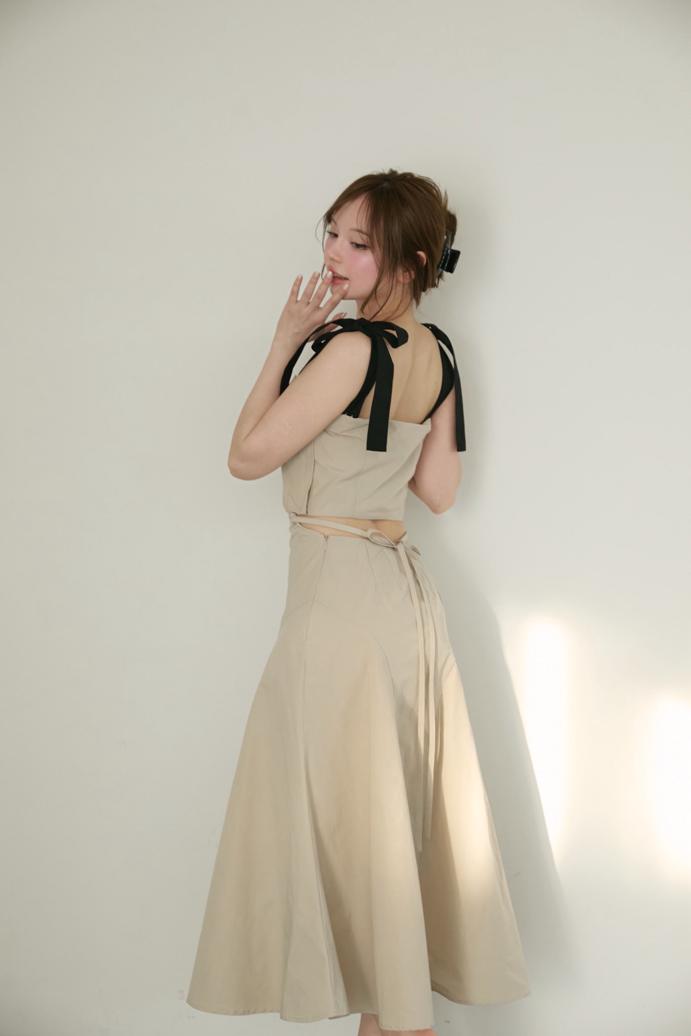 ワンピース andmary Della ribbon dress ANDMARY】Della ribbon dress