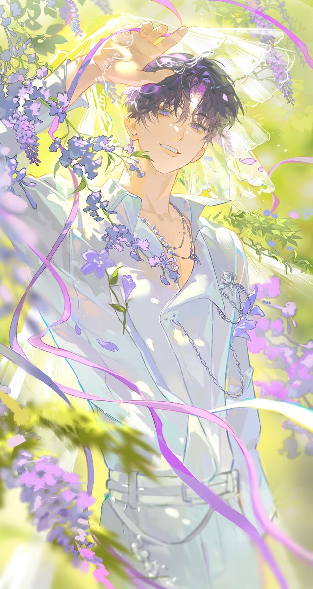 kiyoi_q's tweet image. "In this story, the wisteria represents… Our precious moment."
#恋之深空 #LoveandDeepspace