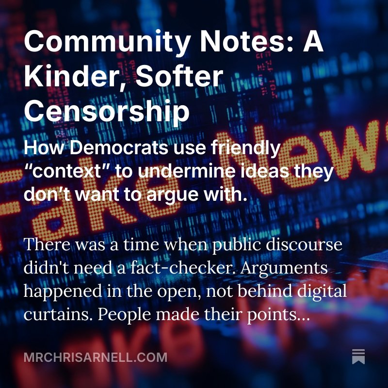 MrChrisArnell's tweet photo. @Timcast If Notes were applied fairly…
90% of corporate media would have warnings.
🔗 https://t.co/SqyrAl6Rte
#DNC #DemocRATS #MediaBias #NarrativePolicing #XCommunityNotes https://t.co/jRjaLy9eC1