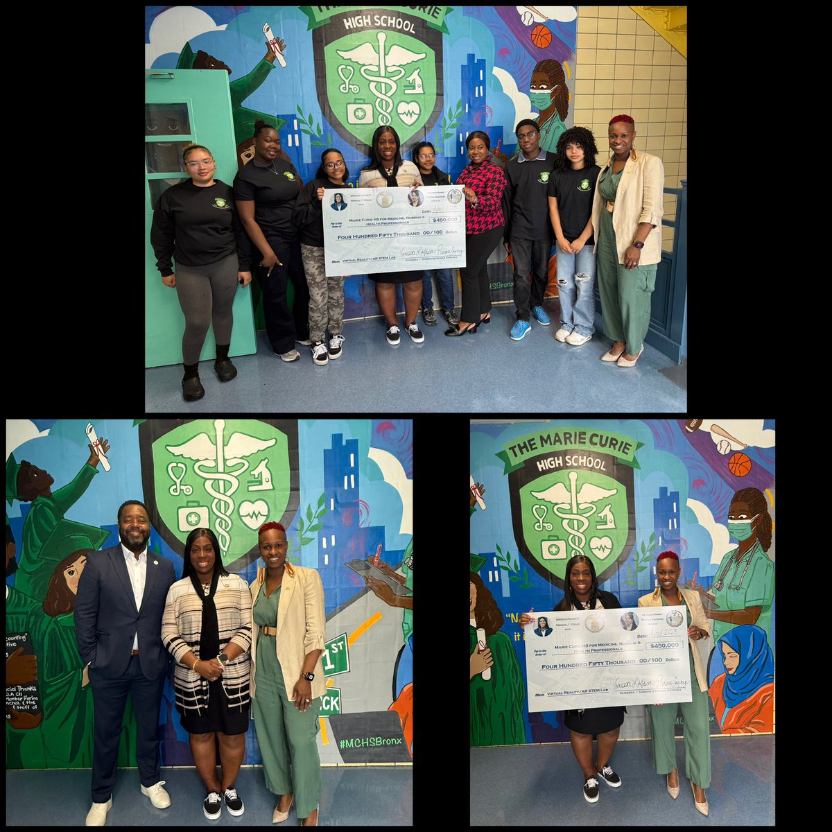 The Marie Curie HS (@mchsbronx) on Twitter photo Bronx Borough President visited our campus to give the check for virtual reality tech including drones! we got $450,000 to spend for our scholars!
Thank you Vanessa Gibson and Pierina Sanchez
<a href="/NYCSchools/">NYC Public Schools</a> <a href="/BXHSD81011/">BXHSD81011</a> <a href="/CMPiSanchez/">Council Member Pierina Sanchez</a> Bronx Borough President visited our campus to give the check for virtual reality tech including drones! we got $450,000 to spend for our scholars!
Thank you Vanessa Gibson and Pierina Sanchez
<a href="/NYCSchools/">NYC Public Schools</a> <a href="/BXHSD81011/">BXHSD81011</a> <a href="/CMPiSanchez/">Council Member Pierina Sanchez</a>