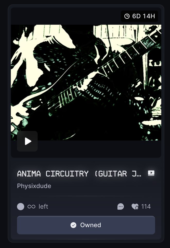 Pt. 2 is now live on the Storefront! Reduced price to 3500 💧outside of the leaderboard. Poem follows the Pantoum format. Recording soon....

Also added my video jamming out to my track "Anima Circuitry" to the storefront for 1000💧. 

Hope you all have a great night.