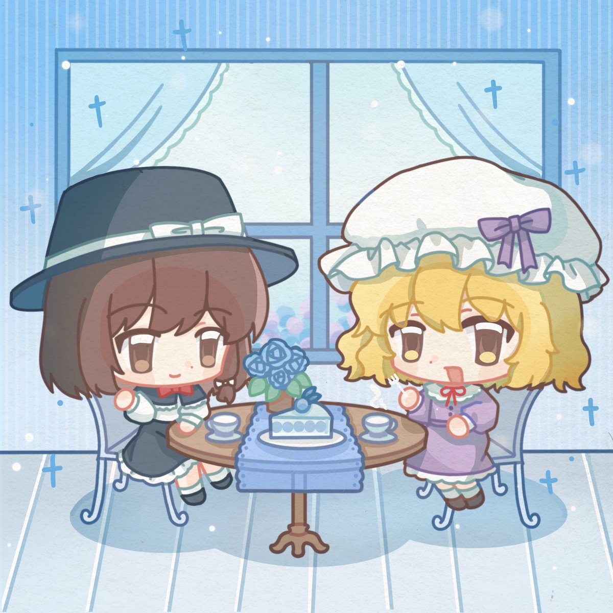 #東方Project #秘封倶楽部 Blue Cafe