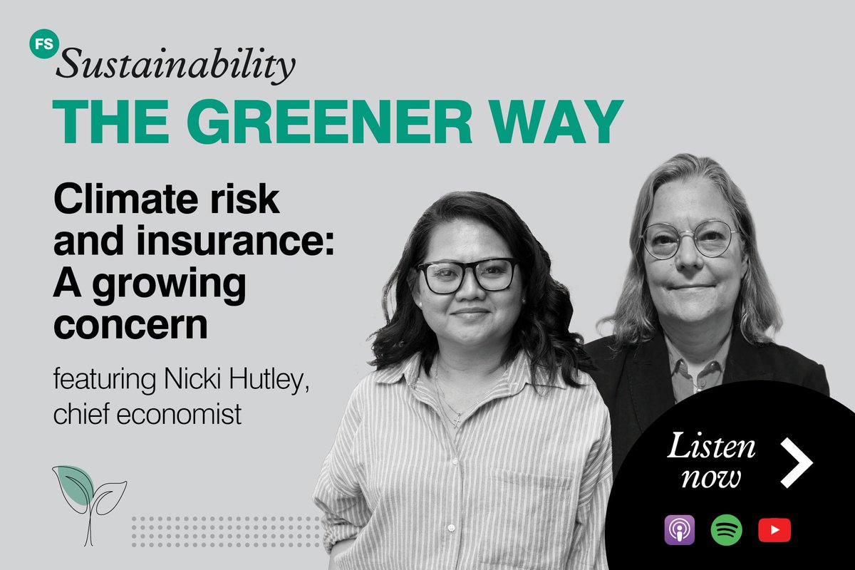 This podcast discusses the current and future climate scenarios affecting property insurance, the role of sustainability in corporate decision-making, and the importance of financial and community engagement in addressing these challenges.

fssustainability.com.au/section/podcast