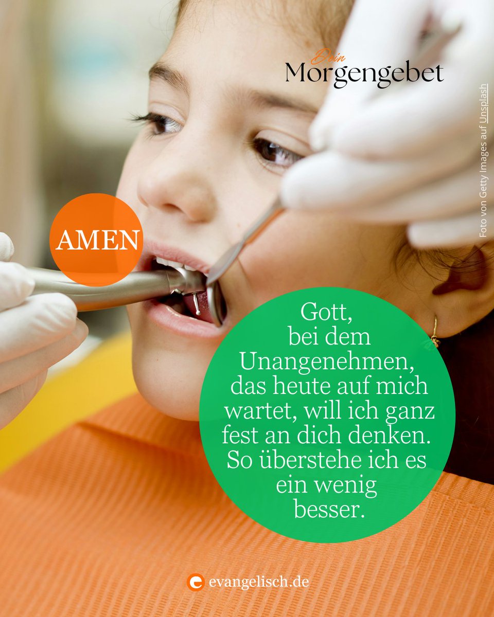 Unser #Morgengebet für heute:

Gott, bei dem Unangenehmen, das heute auf mich wartet, will ich ganz fest an dich denken. So überstehe ich es ein wenig besser.
Amen

Lasst uns beten 🙏⤵️