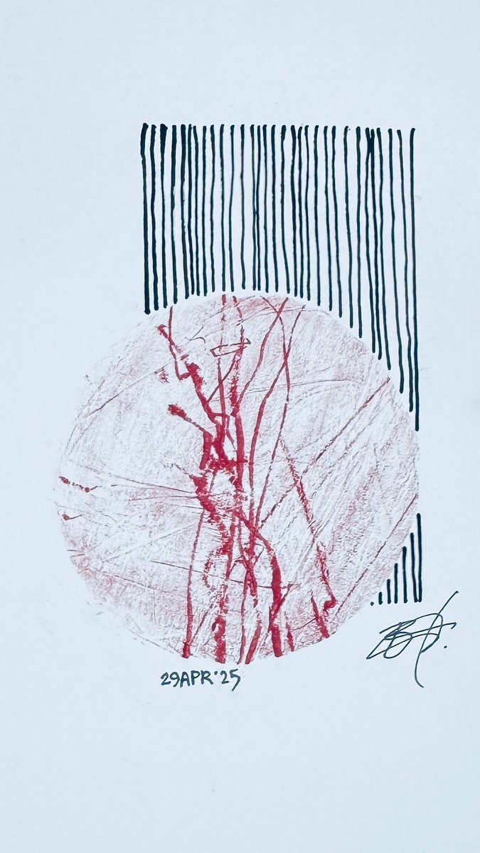 rewood144's tweet image. I am such a fan of black and red designs … why? Maybe because I’m a fan of checkers … hmmm …

#april2025 #letterstomymother #art #imagine #create #originalart #dailyart #dailypainting #painting #watercolor #ink