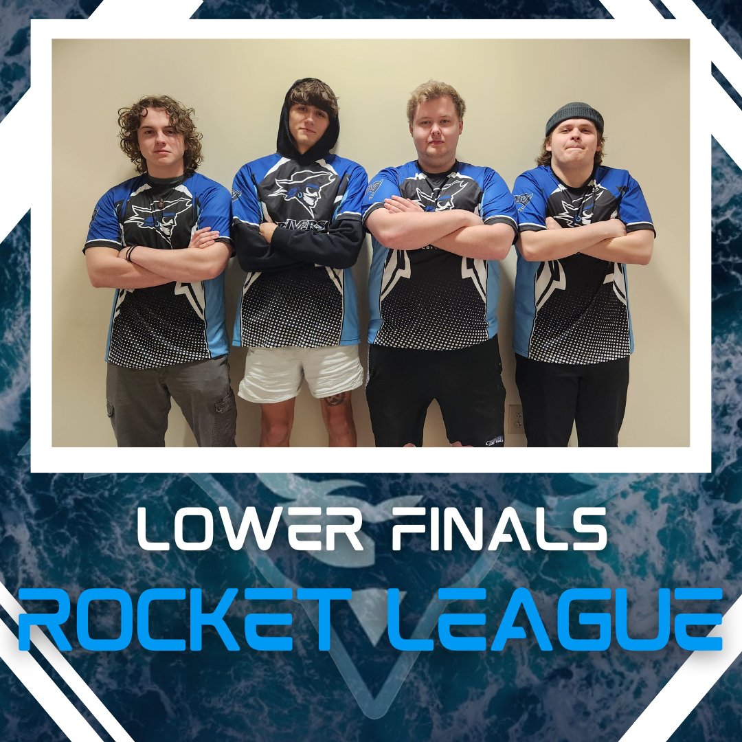 Congratulations for making it to the lower finals! Make sure to tune in tomorrow over at twitch.tv/njcaae to see who will be claiming Rocket League champion!
#sailsup #goreivers #esports #iowawestern #iwcc #gaming #twitch #Championship #RocketLeague