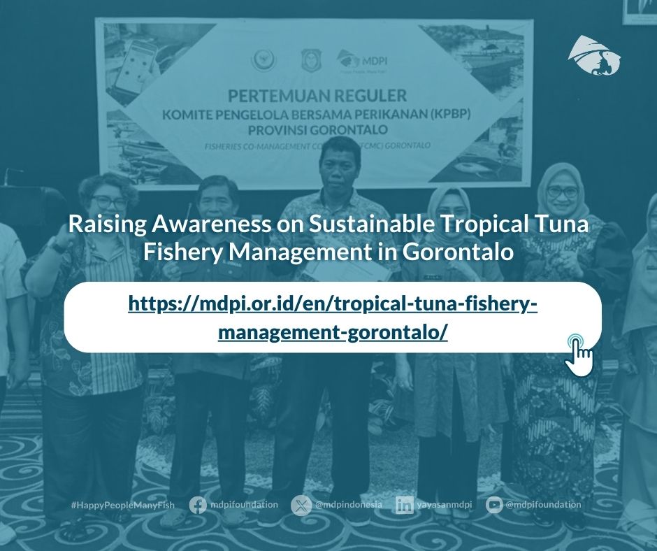In Gorontalo, tropical tuna fishery management is being strengthened through a multi-stakeholder approach. This combines fisher participation, data collection, and ecosystem awareness. 

📖 Read the full story: mdpi.or.id/en/tropical-tu…