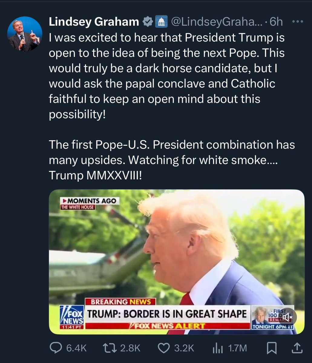 This is a real thing a US senator said just now.