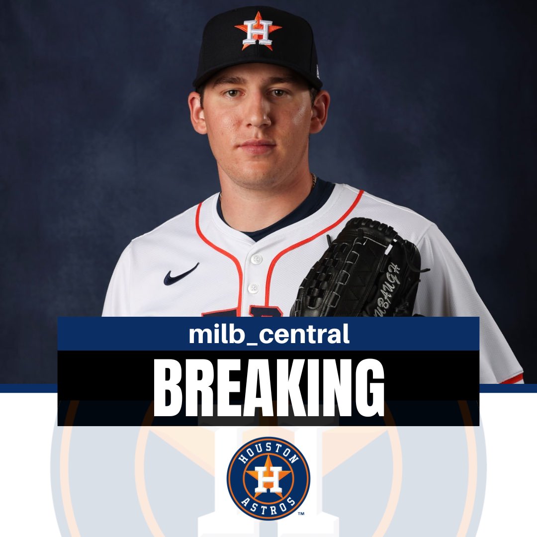 The Houston Astros are calling up AJ Blubaugh to the majors.