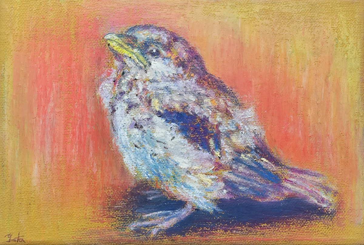 Yuta_Colorful's tweet photo. スズメ作品🐤
個展にて展示中です🖌️

#ゴールデンウィークSNS展覧会2025
 #GWアナログ絵祭り
#絵描きさんと繋がりたい
#鳥　#スズメ https://t.co/2M4MqOWeMr