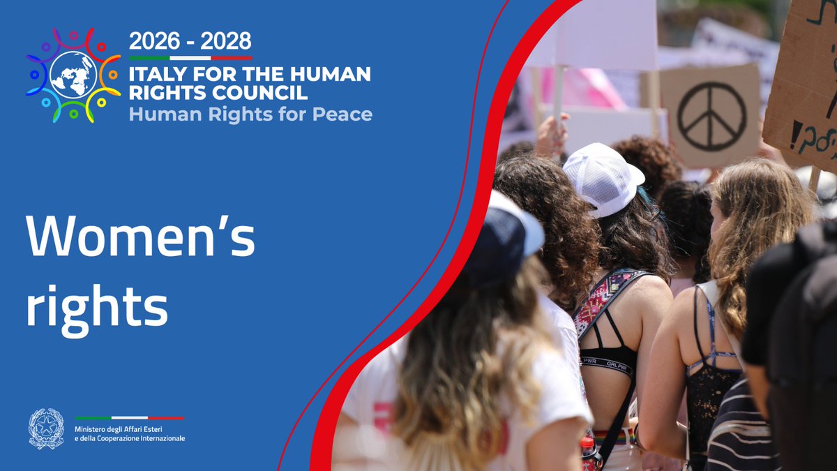 Italy🇮🇹 at the 🇺🇳 #HumanRights Council will continue to work to prevent and combat violence against #women and #girls, and to promote the implementation of #Agenda2030 and “Women, Peace and Security,” to build an ever more inclusive society.

#ItalyforHumanRights