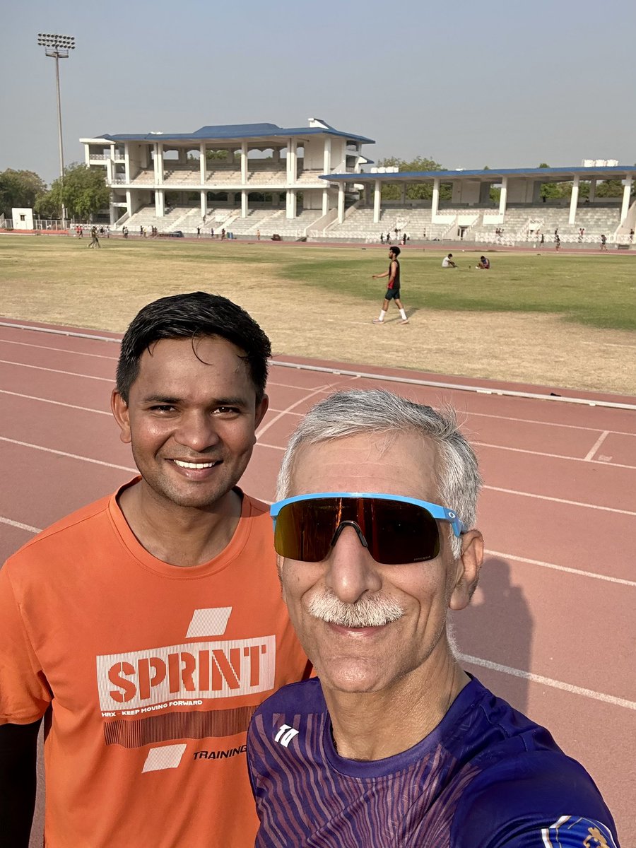 Aseem Anand ๐ฎ๐ณ (@aseemanand67) on Twitter photo Catch the rising Sun๐
๐... Morning well begun with a 10k ๐๐ปโโ๏ธ in the stadium... Now ready for a busy day. Speedy <a href="/rohitdahiya3/">rohit dahiya</a> overtook me may times over during the laps ๐๐๐ปโโ๏ธ. The energy of fellow atheletes inside the stadium is enough to keep you going... Have a good day. Catch the rising Sun๐
๐... Morning well begun with a 10k ๐๐ปโโ๏ธ in the stadium... Now ready for a busy day. Speedy <a href="/rohitdahiya3/">rohit dahiya</a> overtook me may times over during the laps ๐๐๐ปโโ๏ธ. The energy of fellow atheletes inside the stadium is enough to keep you going... Have a good day.