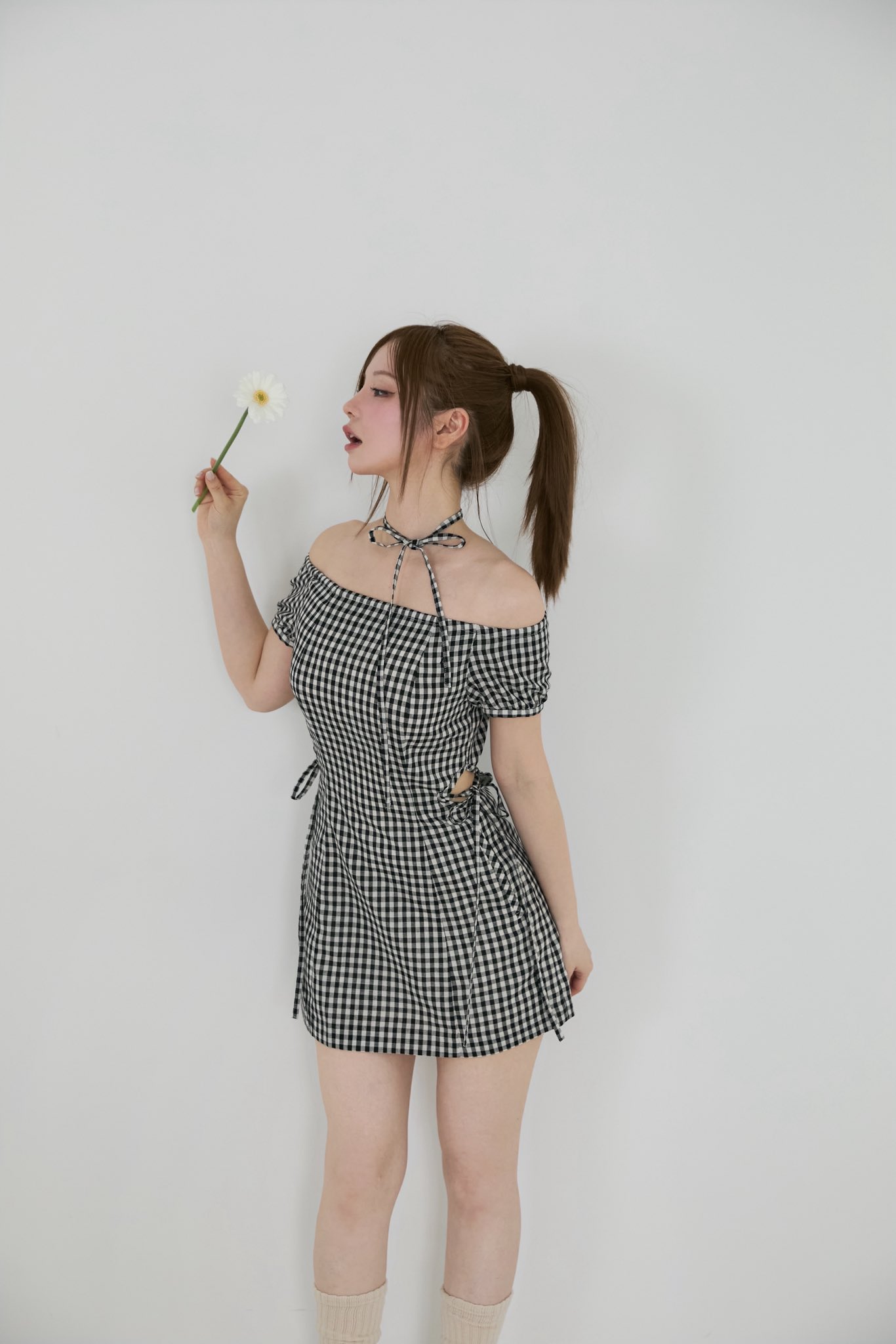 ワンピース andmary Becky check mini dress brown andmary on X: 