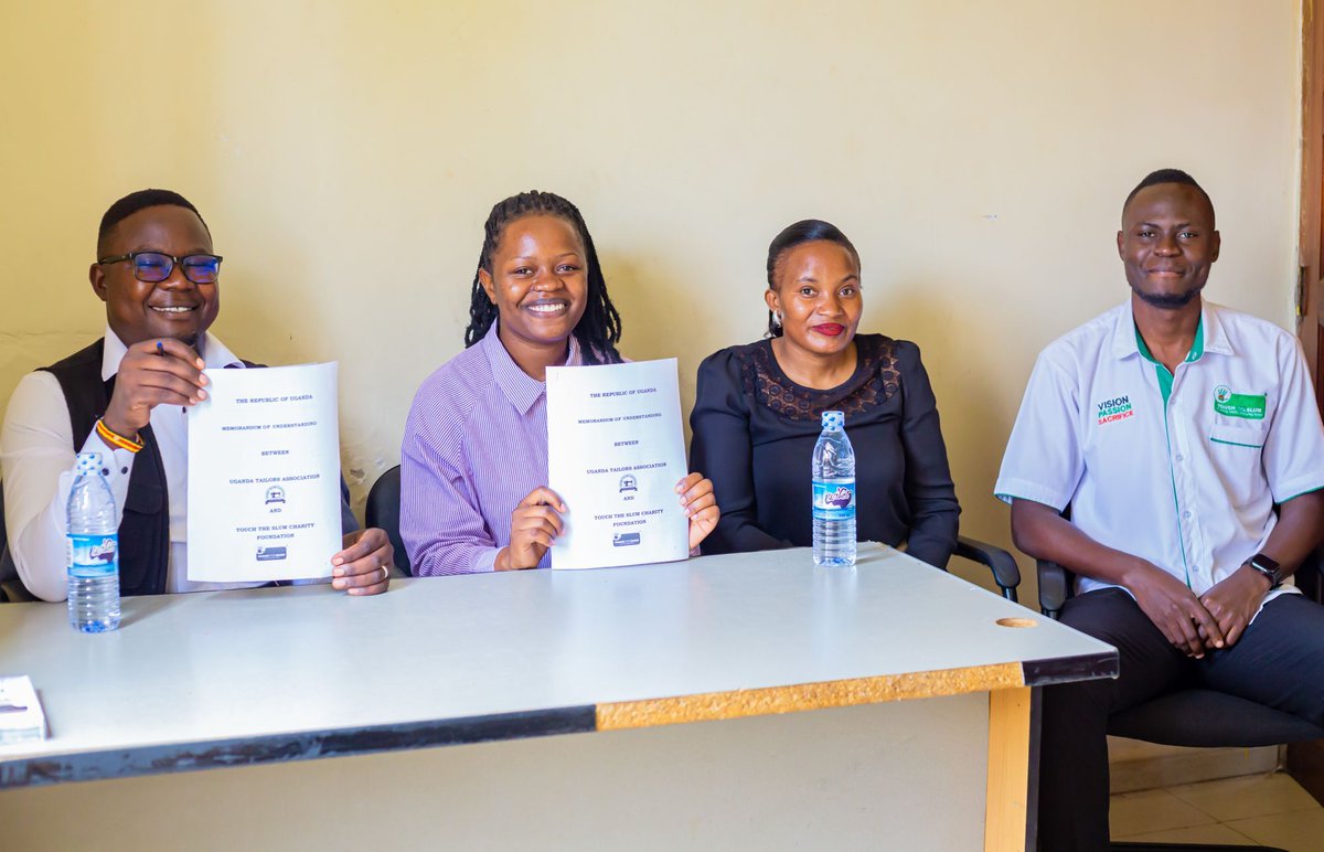 UgandaTailors's tweet photo. We’re proud to partner with @TouchtheSlumCharity on Foundation to empower youth through vocational training. Advancing #SDG4, #SDG8 &amp; #SDG17 because true impact starts with collaboration.  
#YouthEmpowerment #Skills4Youth #PartnershipForGoals #SDGs #Uganda https://t.co/b4zukzzqFx