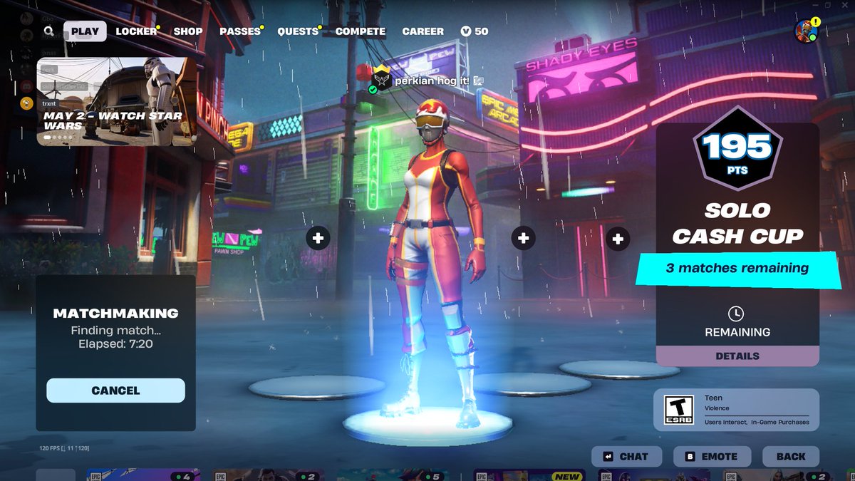 No queue, cheater zapped me nd a friend . this regions fucked.