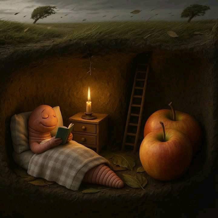 This image touched me. Thank you to Fictional Ideas for sharing.
“In a chaotic world, a peaceful corner is a priceless treasure.”