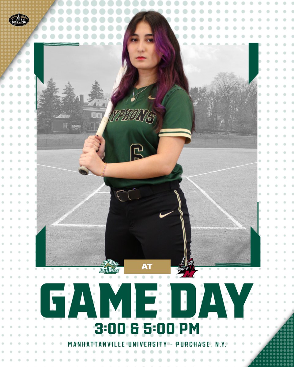 Sarah Lawrence College Athletics (@slcgryphons) on Twitter photo GAME DAY!
<a href="/SLCGryphonsSB/">Sarah Lawrence Softball</a> takes the field for the third time this week, travelling up the road to Manhattanville University for an afternoon doubleheader against the Skyline-leading Valiants. Let's Go Gryphons!
#StrengthAndIntelligence
#GoGryphons GAME DAY!
<a href="/SLCGryphonsSB/">Sarah Lawrence Softball</a> takes the field for the third time this week, travelling up the road to Manhattanville University for an afternoon doubleheader against the Skyline-leading Valiants. Let's Go Gryphons!
#StrengthAndIntelligence
#GoGryphons