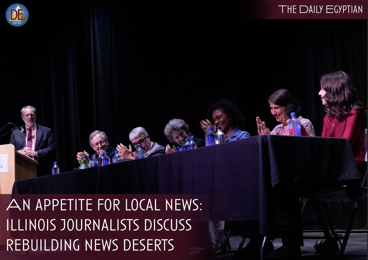 In southern Illinois, where several counties have zero news outlets, journalists Molly Parker and Julia Rendleman are working to promote local news.

Read more:dailyegyptian.com/121359/news/an…

✍️: Carly Gist, News Editor
📸: Enan Chediak