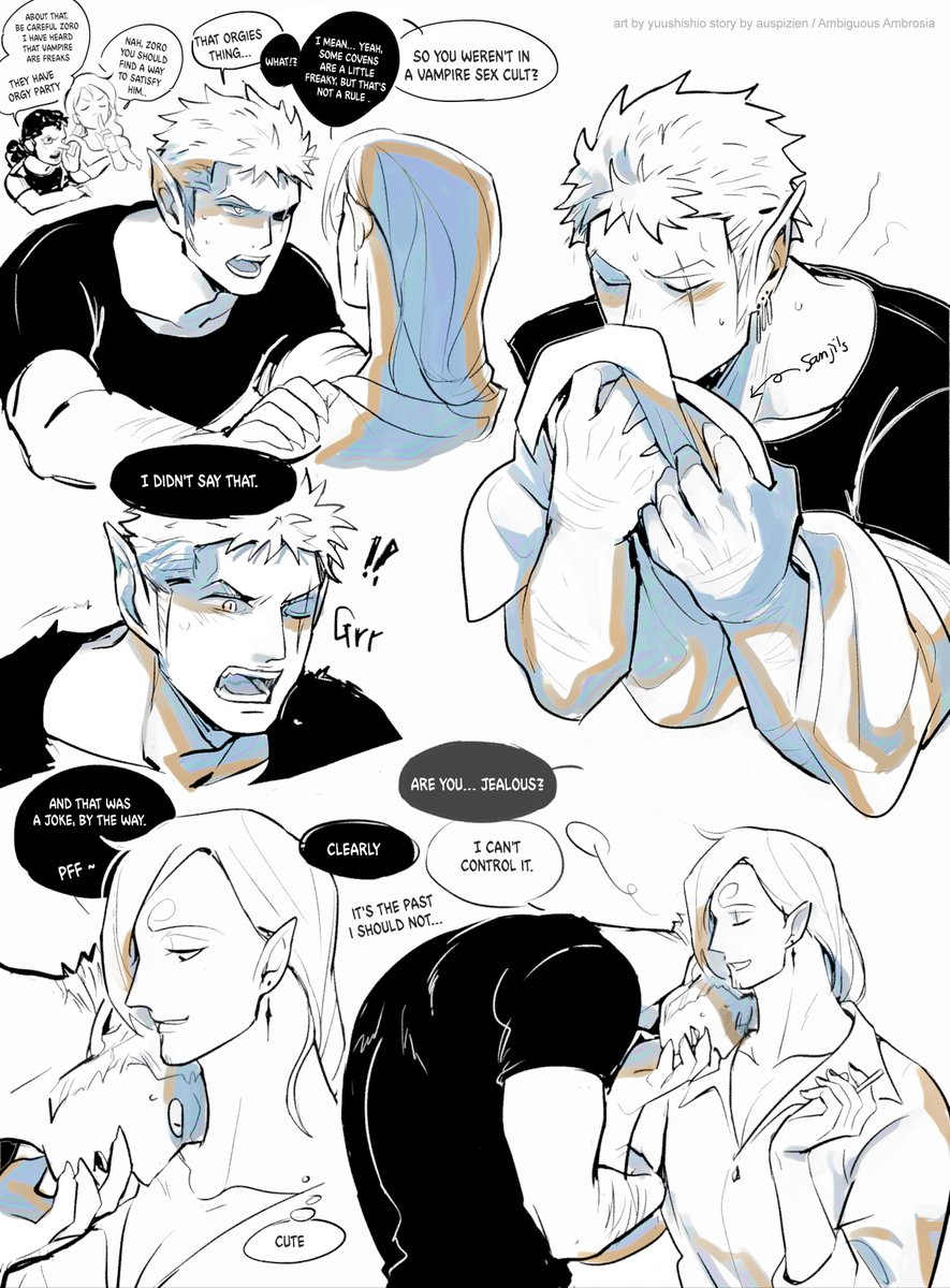 Yuu Shishio | Doujima C65 (@yuushishio) on Twitter photo he's so a lovesick woof but his beautiful vampire mate is a bitch.
#zosan #AmbiguousAmbrosia <a href="/auspizien/">aus | 🇵🇸 | 🍈x🍌 | 🔞</a> he's so a lovesick woof but his beautiful vampire mate is a bitch.
#zosan #AmbiguousAmbrosia <a href="/auspizien/">aus | 🇵🇸 | 🍈x🍌 | 🔞</a>