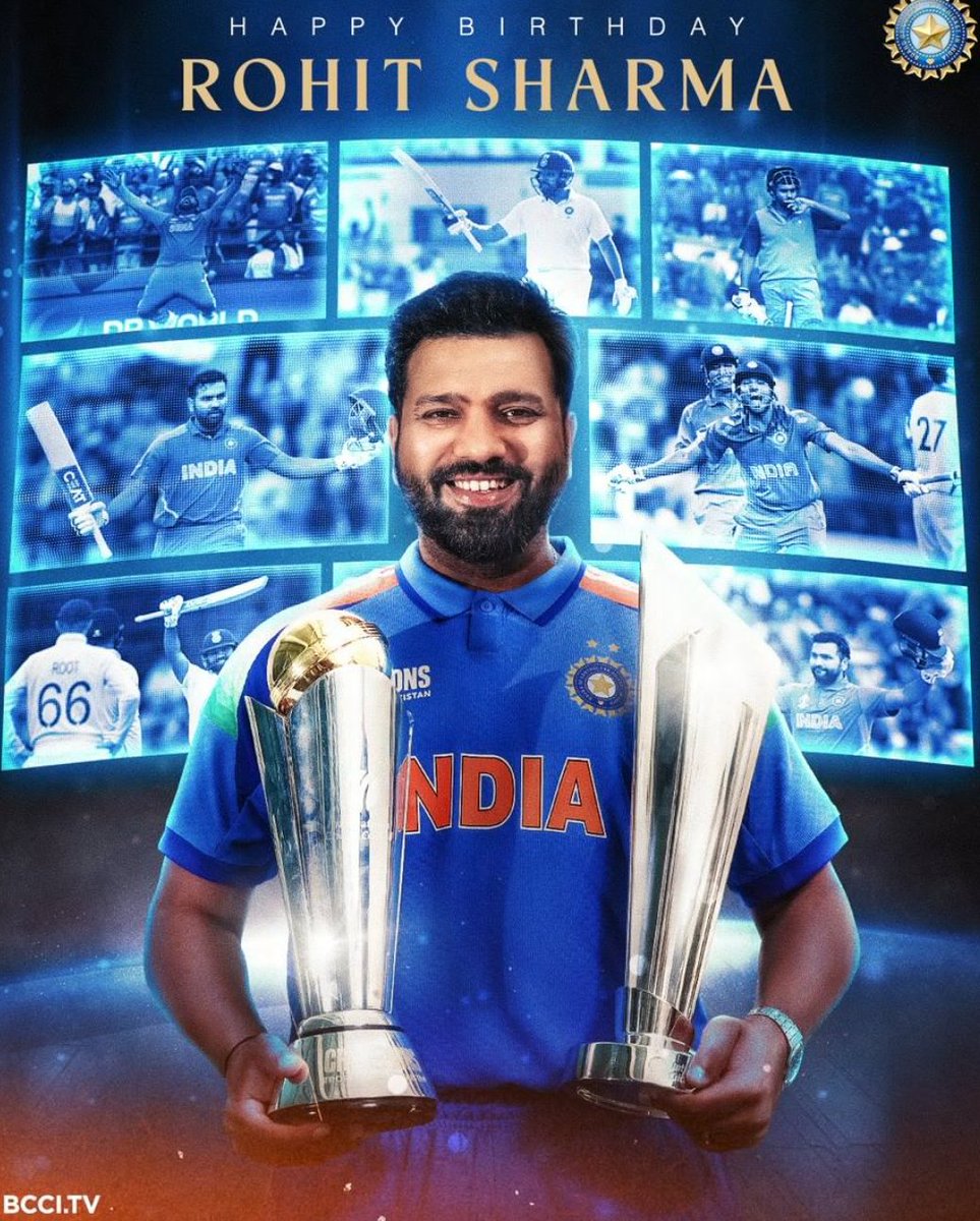 Happy Birthday to our indian cricket team captain hitman Sharma #RohitBirthdayCDP 
#RohitSharmaBirthDayCdp